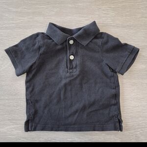 Toddler 12-18 Months The Children's Place Black Short-Sleeve Polo